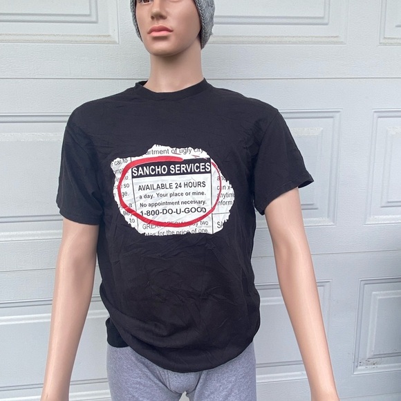 Vintage Sancho Services Funny T-shirt, Men Large - Picture 4 of 6
